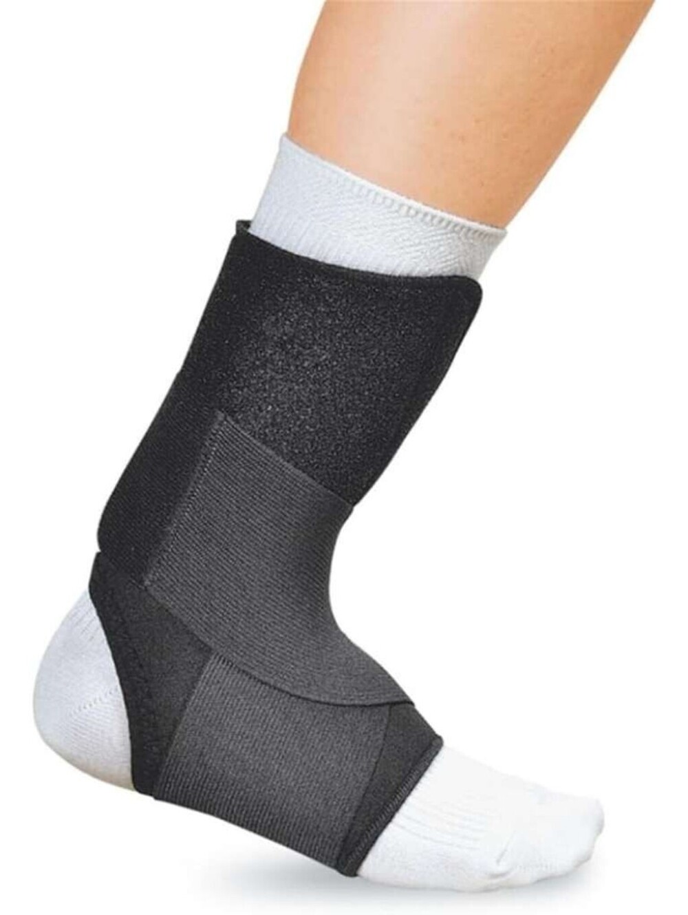 NEW FLA Small Sports Neoprene Ez-On Ankle Wrap Black size small